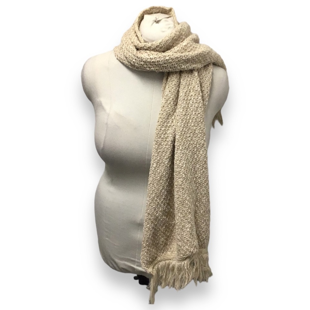 Tivoli Women’s Cotton Knit Wrap Scarf  By Peruvian Connection, Natural, OSFA